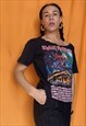 VINTAGE RARE 1982 IRON MAIDEN GRAPHIC BAND T-SHIRT REWORKED