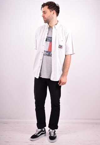 LONNEY TUNES MENS VINTAGE SHIRT LARGE WHITE 90'S
