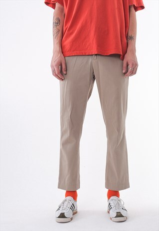 VINTAGE POLO RALPH LAUREN CHINO PANTS TROUSERS BEIGE SLIM