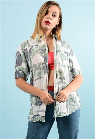 VINTAGE ABSTRACT PATTERN SHIRT
