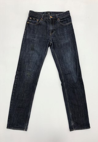 DARK WASH BLUE DENIM COTTON MAINE SLIM SKINNY JEANS MENS