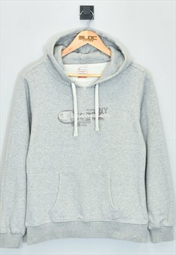 Vintage Champion Hooded Sweatshirt Grey XXSmall