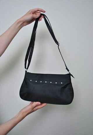 MINIMALIST SHOULDER BAG, 90S VINTAGE BLACK MINI BAG