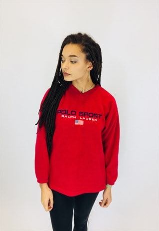 RALPH LAUREN POLO SPORT EMBROIDERED 90S FLEECE