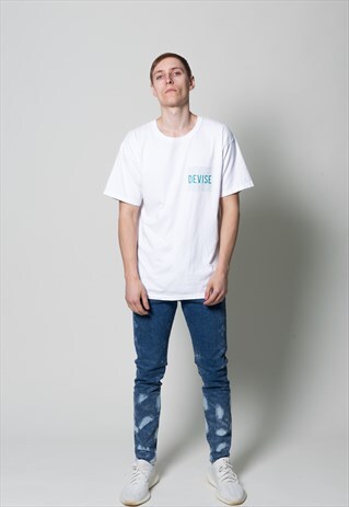 CREATE WHITE WASHED OVERSIZED SLIM T SHIRT