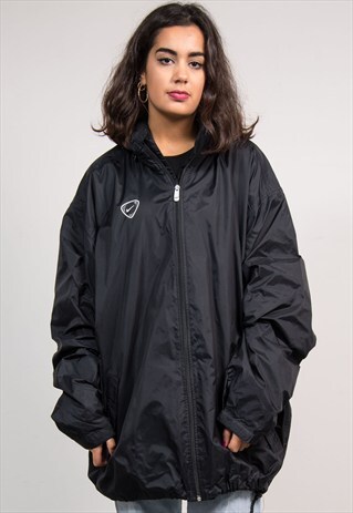 VINTAGE 90'S NIKE BLACK CAGOULE JACKET