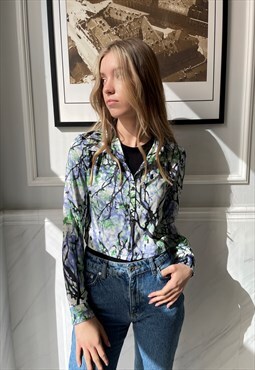 Unique Amazing Abstract Print Cropped Shirt