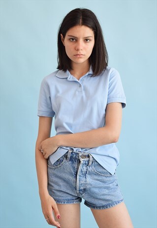 90'S RETRO ATHLEISURE SPORTS PASTEL POLO T-SHIRT TEE