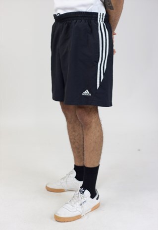VINTAGE 90S ADIDAS BLACK SPORT SHORTS