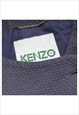 KENZO OVERCOAT JACKET BLUE WOMENS S