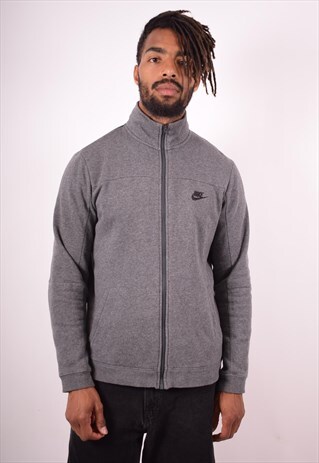 NIKE MENS VINTAGE TRACKSUIT TOP JACKET MEDIUM GREY 90S