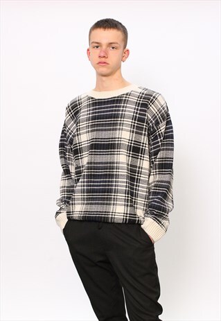 VINTAGE TOMMY HILFIGER CHECKERED JUMPER