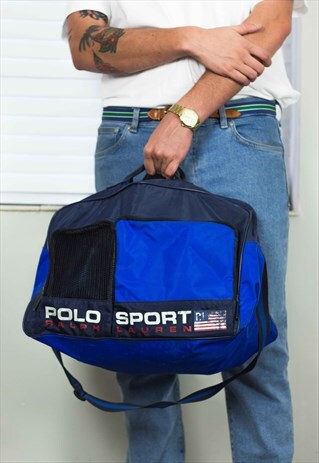 RARE VINTAGE POLO SPORT RALPH LAUREN DUFFLE BAG 90S X 18.1