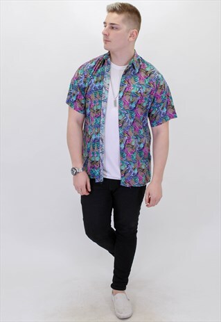 VINTAGE PATTERN FESTIVAL SHIRT