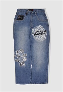 Vintage 90s UNK NBA Embroidered Denim Jeans in Blue