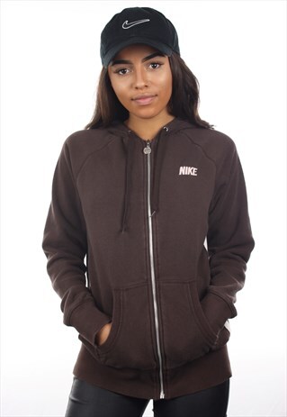 VINTAGE NIKE SPELL OUT ZIP UP HOODIE SWEATSHIRT