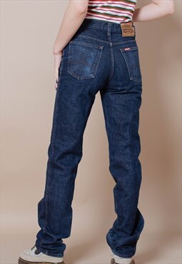 Vintage 90s Straight Fit Indigo Denim Women Jeans Tall W30