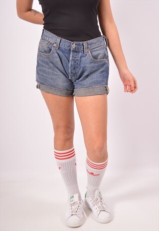 VINTAGE LEVI'S 501 DENIM SHORTS BLUE