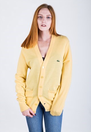 VINTAGE 90S LACOSTE CARDIGAN