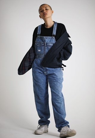 RARE VINTAGE CALVIN KLEIN LONG DENIM DUNGAREES / OVERALLS