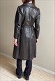 VINTAGE 1970'S LEATHER TRENCH COAT