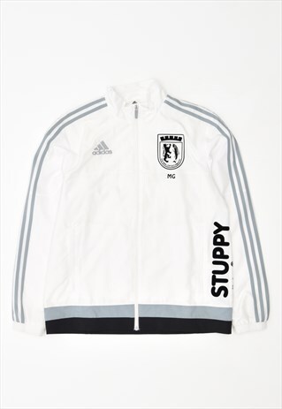 VINTAGE ADIDAS TRACKSUIT TOP JACKET WHITE