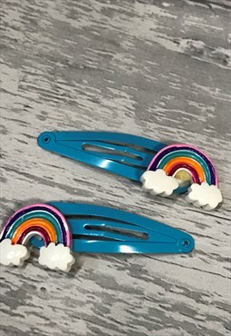Right Rainbow hair clip (single)