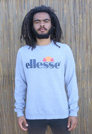 VINTAGE ELLESSE CLAVIANO GREY JUMPER