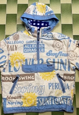 Vintage Ellesse Sunflower Italy All Over Print Jacket