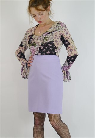VINTAGE 90S TOPSHOP PURPLE LILAC SKIRT