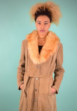 VINTAGE 90'S SHEARLING COAT