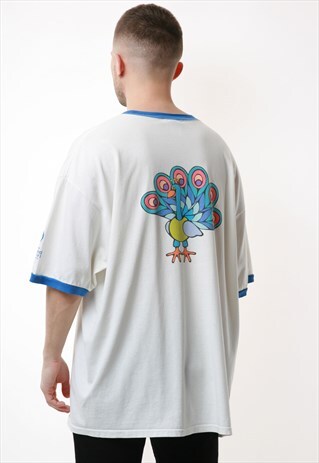 90S VINTAGE DISNEY WORLD GRAPHIC COTTON T-SHIRT 16821