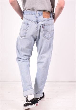 LEVI'S 505 MENS VINTAGE JEANS W36 L32 BLUE 90S