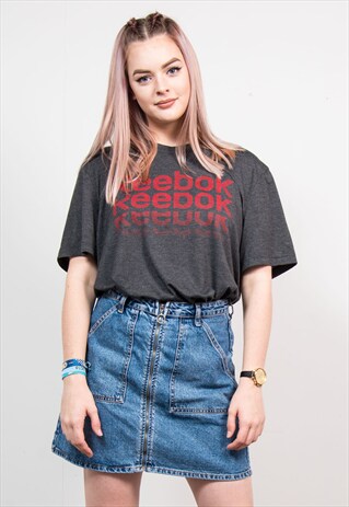 VINTAGE 90'S GREY REEBOK SPORTS T-SHIRT
