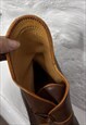 BROWN LEATHER BOHO MAN BOOTS UK8.5