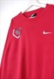 VINTAGE NIKE SWEATSHIRT CG IN RED L
