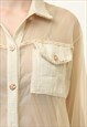80S VINTAGE VTG RARE LINEN SET BLOUSE AND SHORTS 4081
