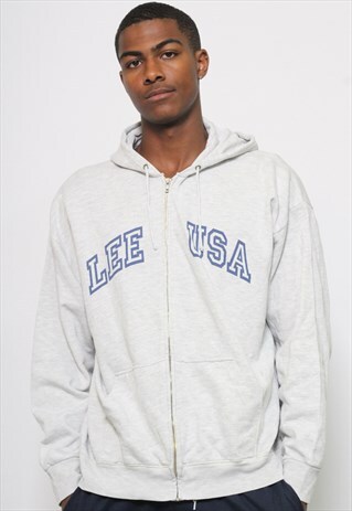 VINTAGE LEE HOODED FULL ZIP SWEATSHIRT
