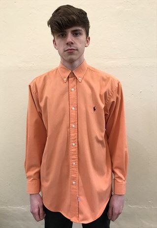 90S VINTAGE RALPH LAUREN PASTEL BUTTON DOWN SHIRT