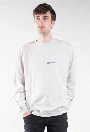 90'S WHITE REEBOK MEMBERSHIP RETRO SWEATSHIRT