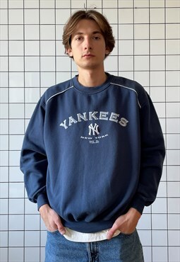 Vintage YANKEES Sweatshirt MLB Graphic Pullover Top 90s 