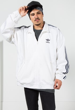 VINTAGE 80S ADIDAS ORIGINALS SHELL SPORT JACKET / S1487