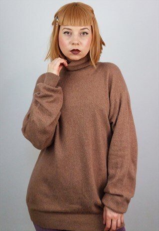 VINTAGE ROLL NECK / TURTLENECK CASHMERE JUMPER