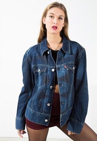 VINTAGE 80S CLASSIC LEVI'S BASIC DENIM JACKET / S1760