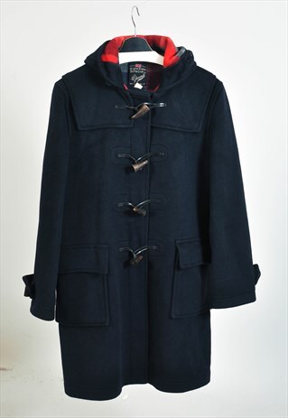 VINTAGE 70S GLOVERALL DUFFLE COAT IN NAVY
