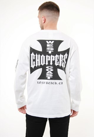 VINTAGE WEST COAST CHOPPERS T-SHIRT LONG SLEEVE TOP 14183