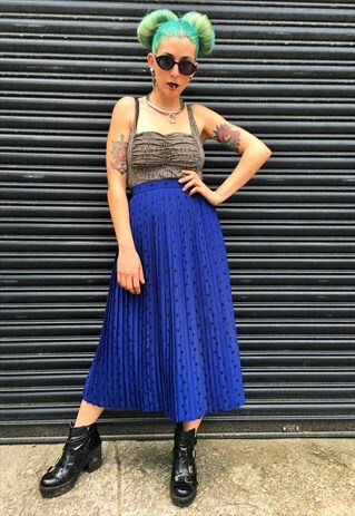 VINTAGE POLKA DOT MIDI SKIRT