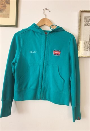 VINTAGE LEVI'S 1980 HOODIE SWEATSHIRT JACKET STAFF