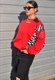 Y2K VINTAGE REWORKED HUMMEL ZEBRA FLEECE SWEATSHIRT