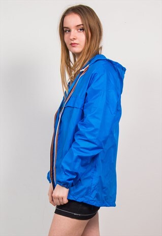 VINTAGE 90'S CAGOULE BLUE LIGHTWEIGHT JACKET